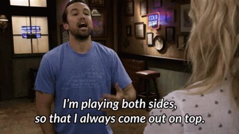 always sunny tropes|always sunny playing both sides.